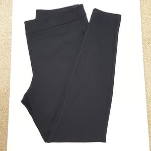Women's Skinny Leg High Waisted Black Ponte Pants